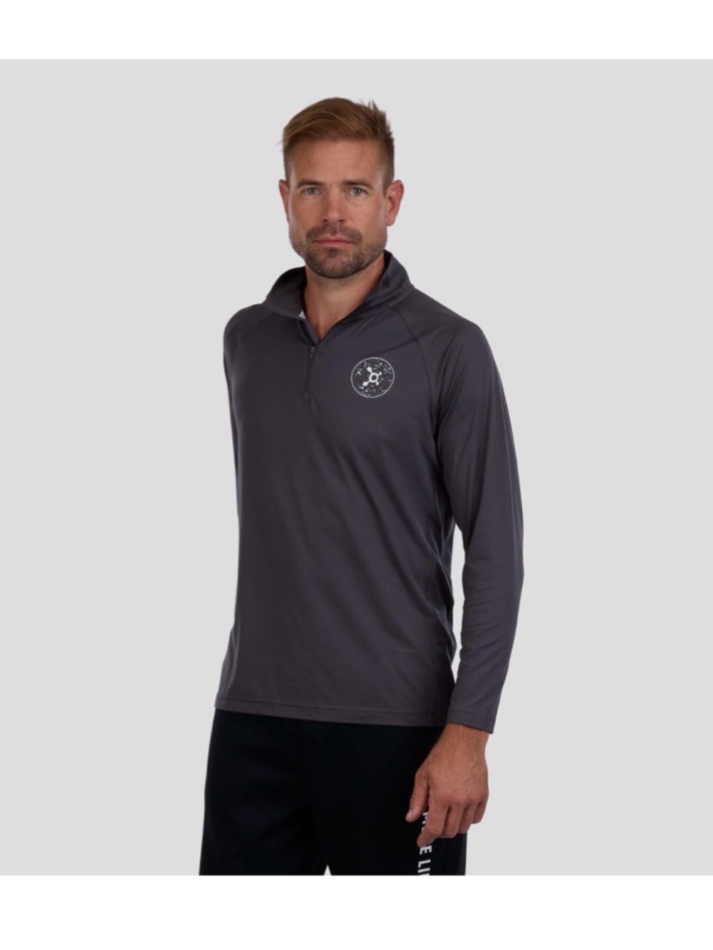 OTF Unisex 24/7 QZ Pullover Dark Grey LG